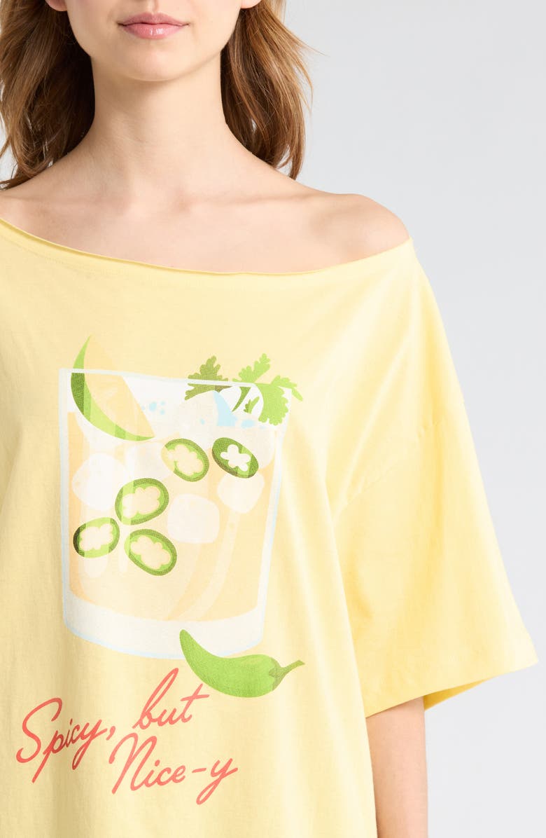 GOLDEN HOUR Spicy Marg Graphic T-Shirt, Alternate, color, Pale Banana