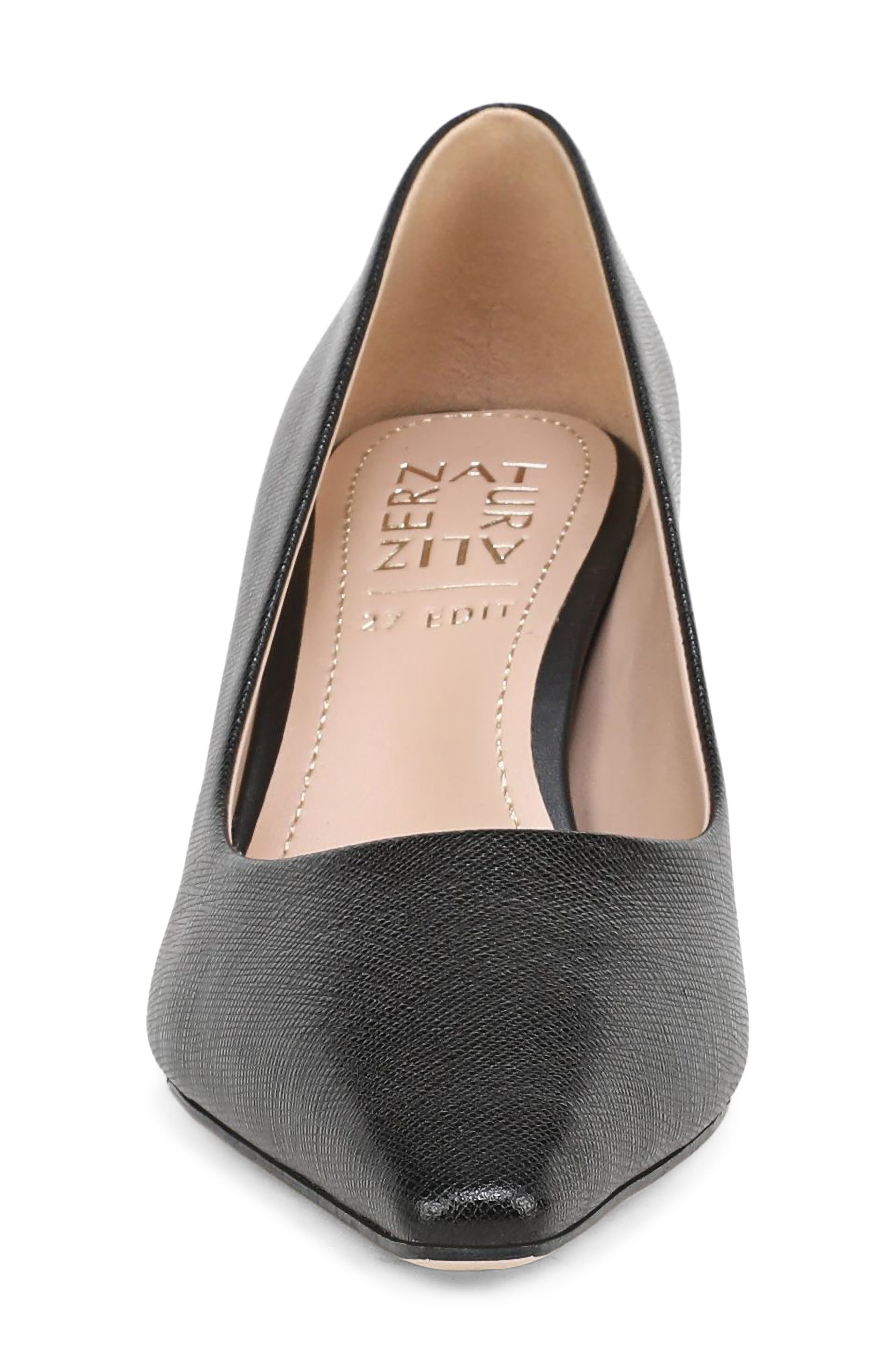 Estee Pointed Toe Pump, Alternate, color, BLACK LEATHER