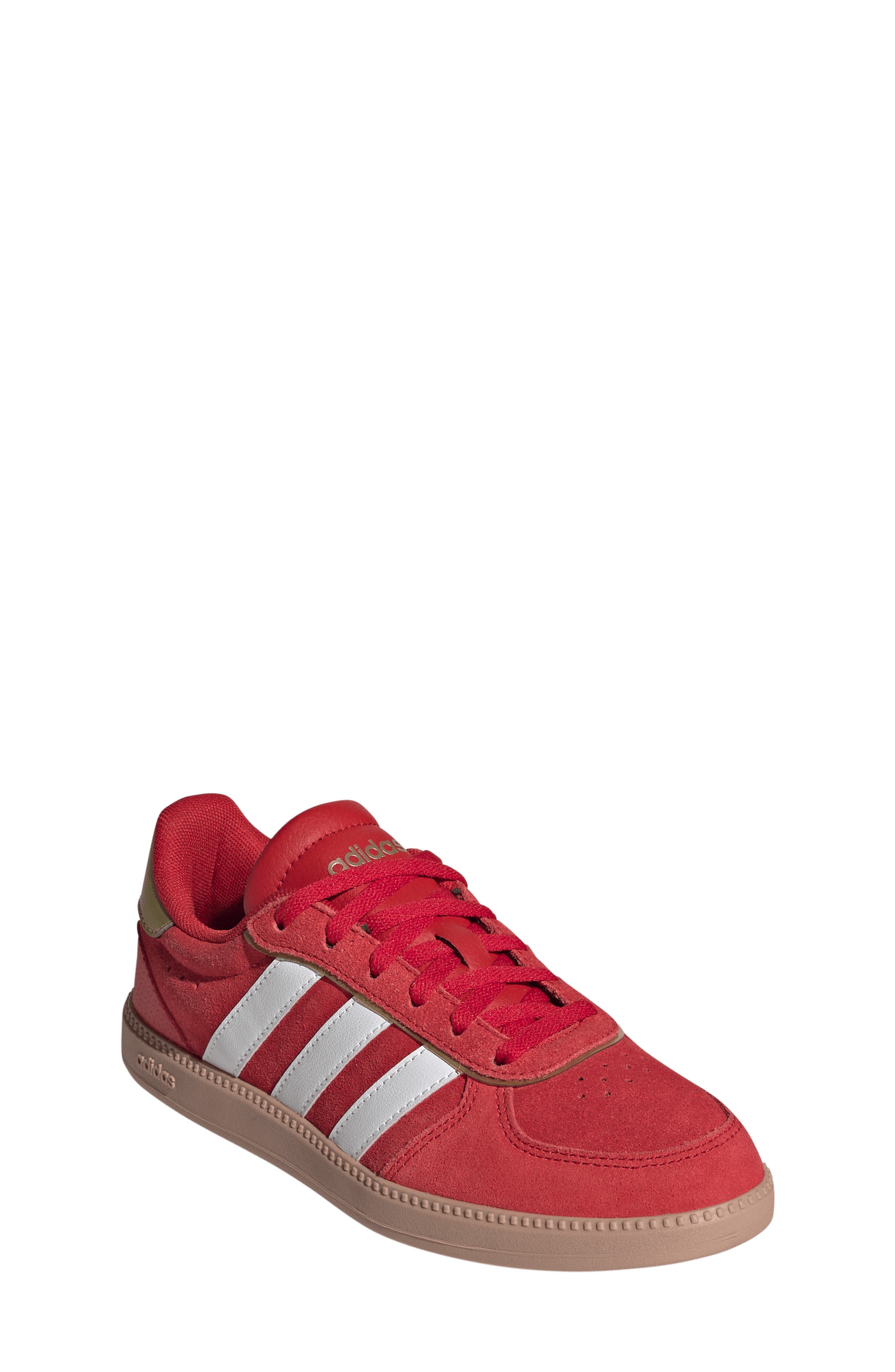 Kids' Breaknet Sleek Sneaker, Main, color, SCARLET/ CHALK WHITE/ GOLD
