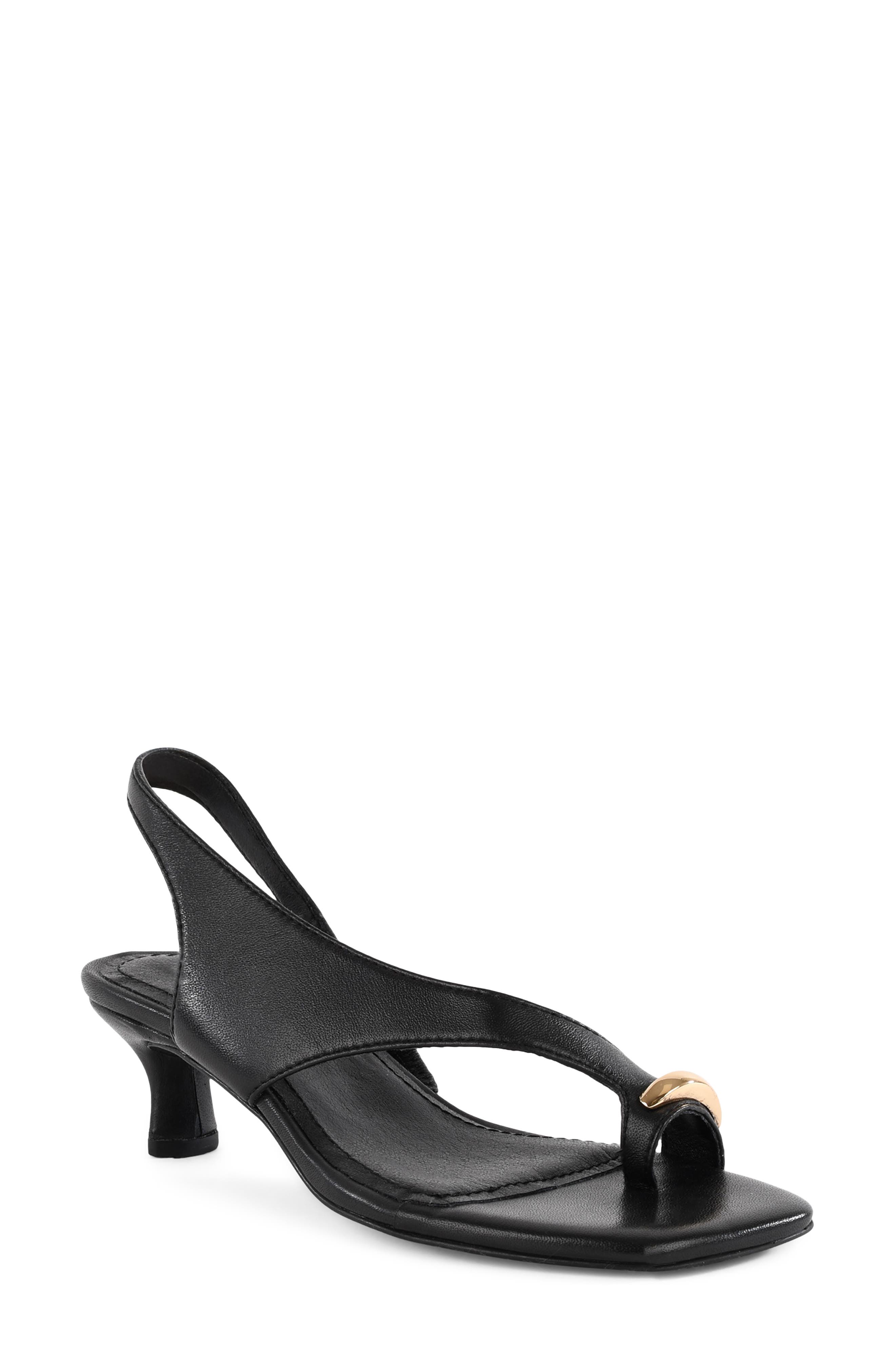 Seychelles Sparks Flying Slingback Kitten Heel Sandal, Main, color, Black