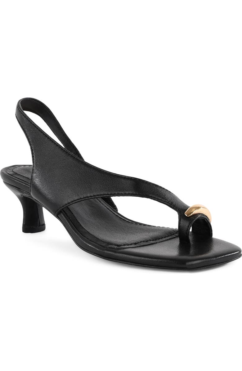Seychelles Sparks Flying Slingback Kitten Heel Sandal, Main, color, Black