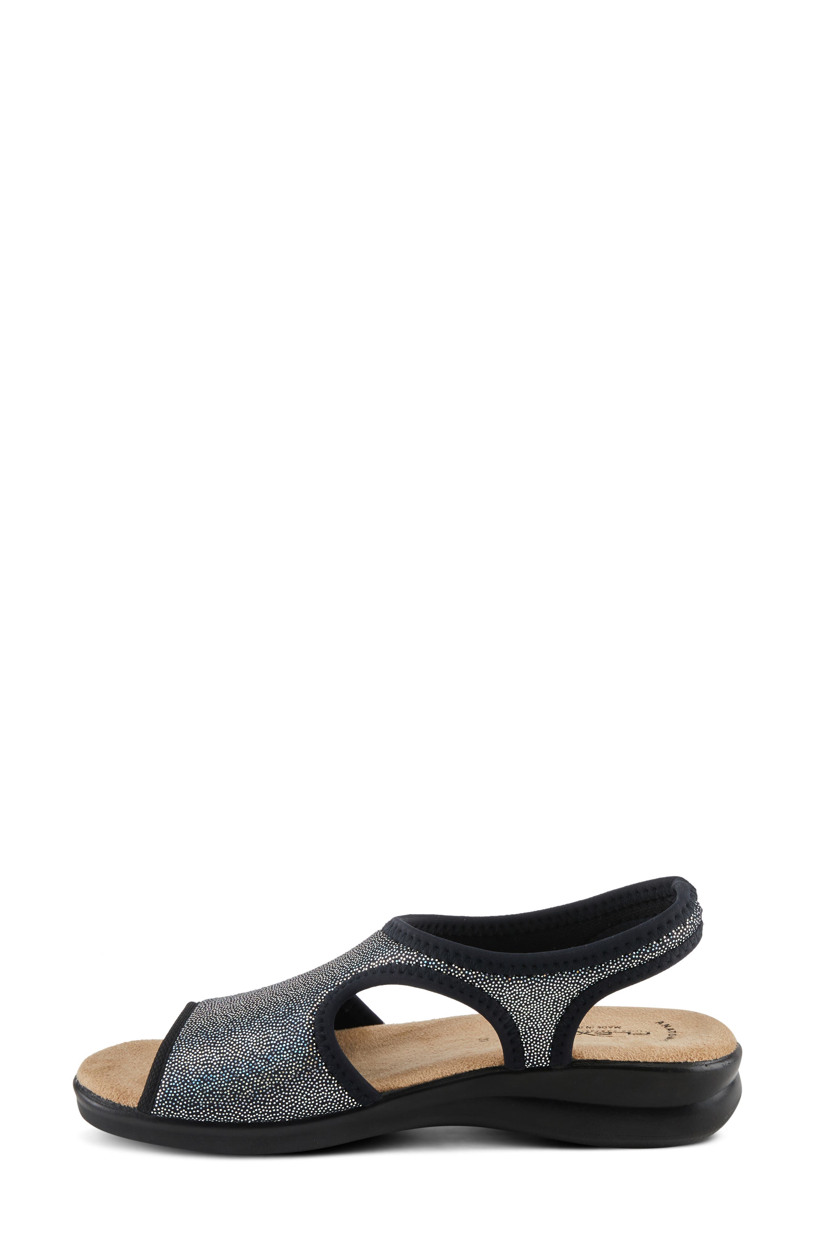 Nyaman Sandal, Alternate, color, BLACK