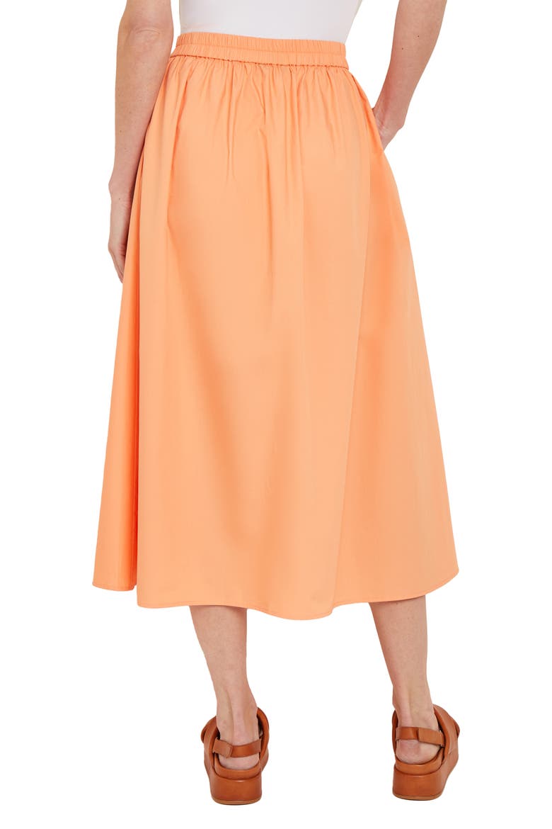 Pleat Cotton Skirt, Alternate, color, CITRINE