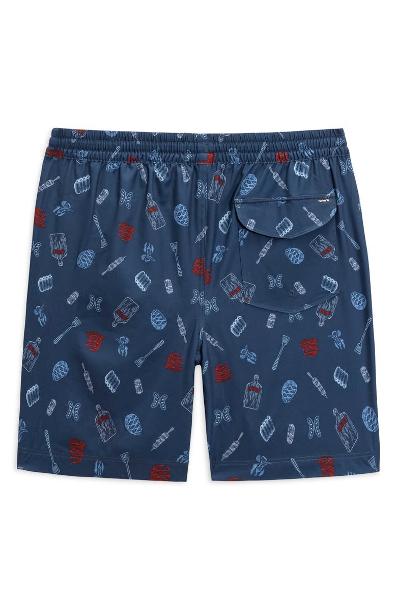 Hurley Summer BBQ Volley Swim Shorts, Alternate, color, Industrial Blue
