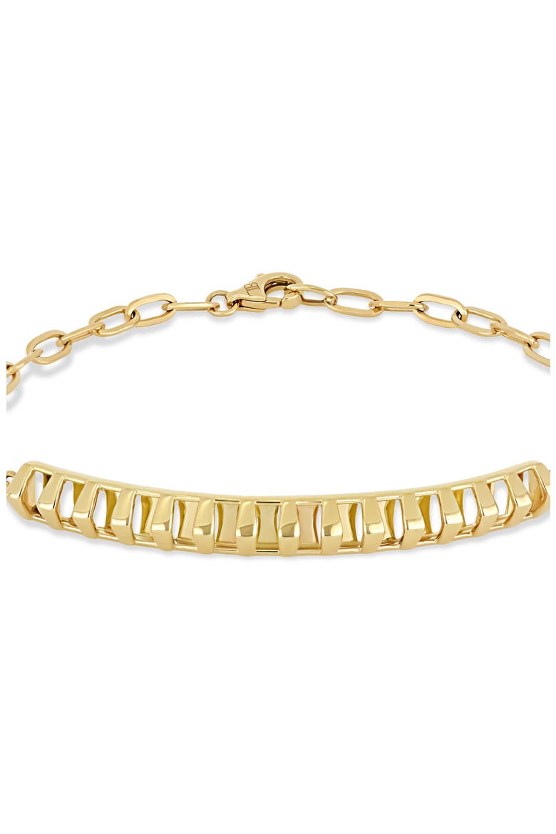 14K Gold Caged ID Bracelet, Alternate, color, 14K YELLOW GOLD