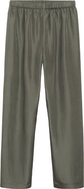 MANGO Habotai Silk Pajama Pants