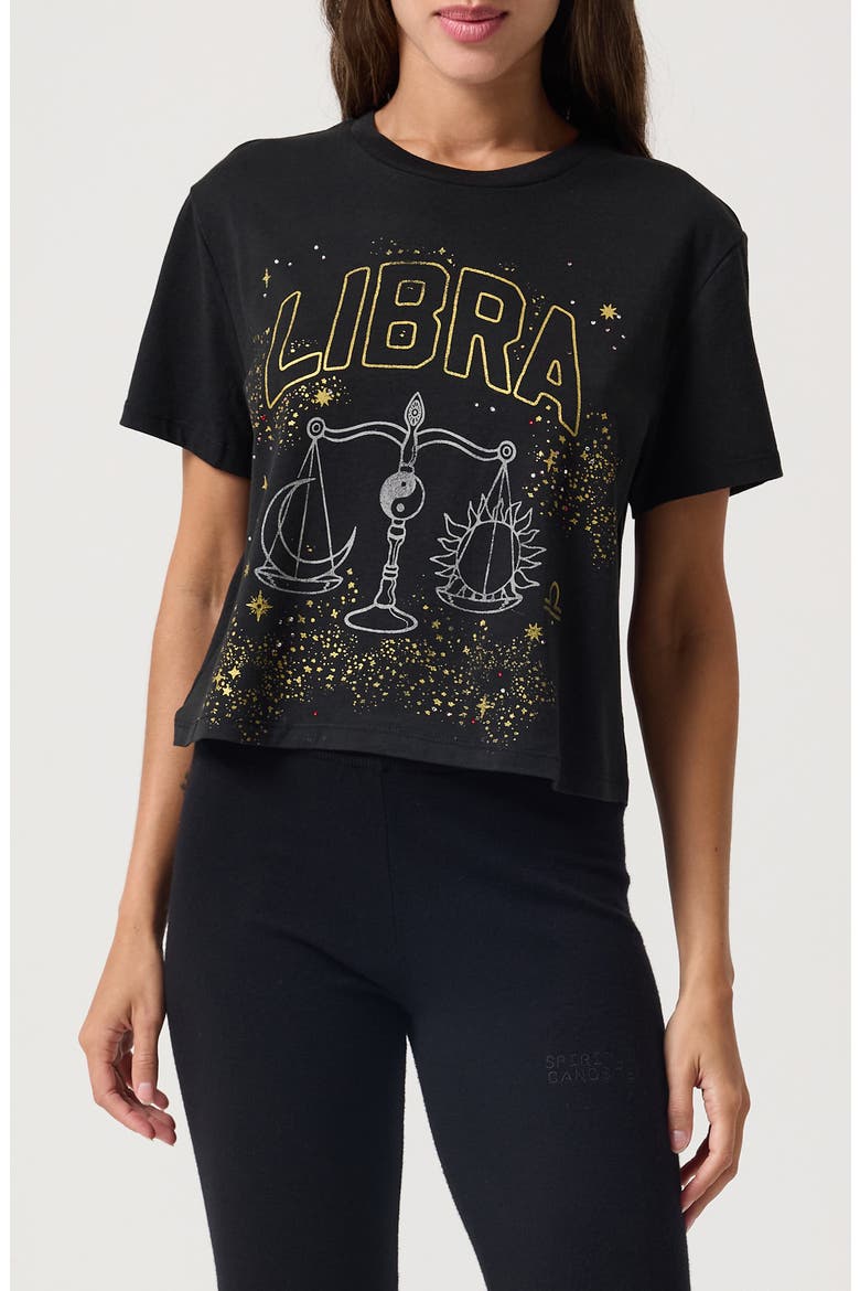 Libra Mercury Graphic T-Shirt, Main, color, BLACK