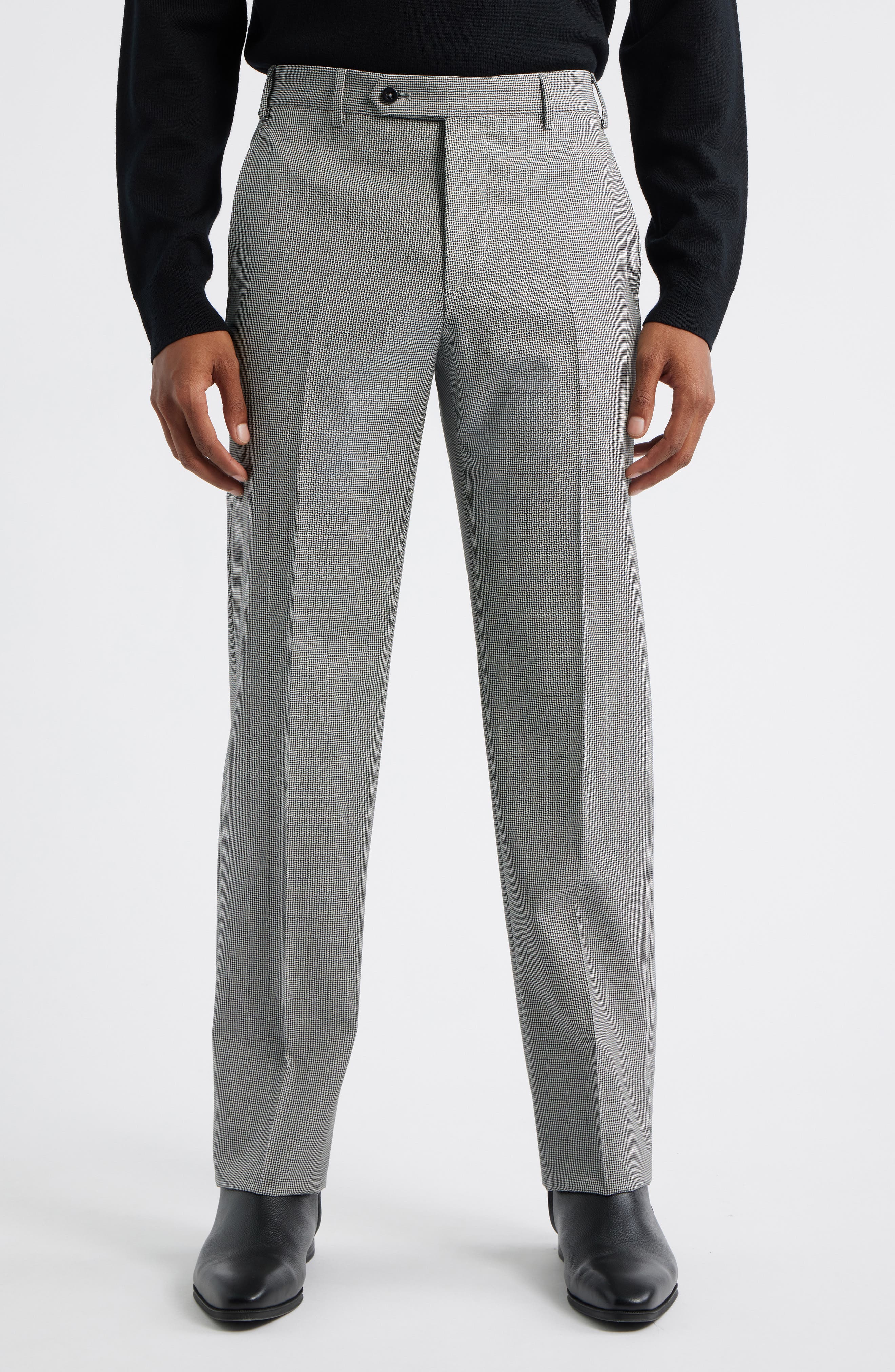 Devon Flat Front Wool Dress Pants