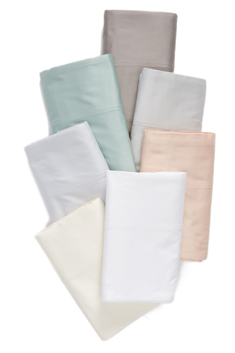 400 Thread Count Organic Cotton Sateen Sheet Set, Alternate, color, GREY FROST