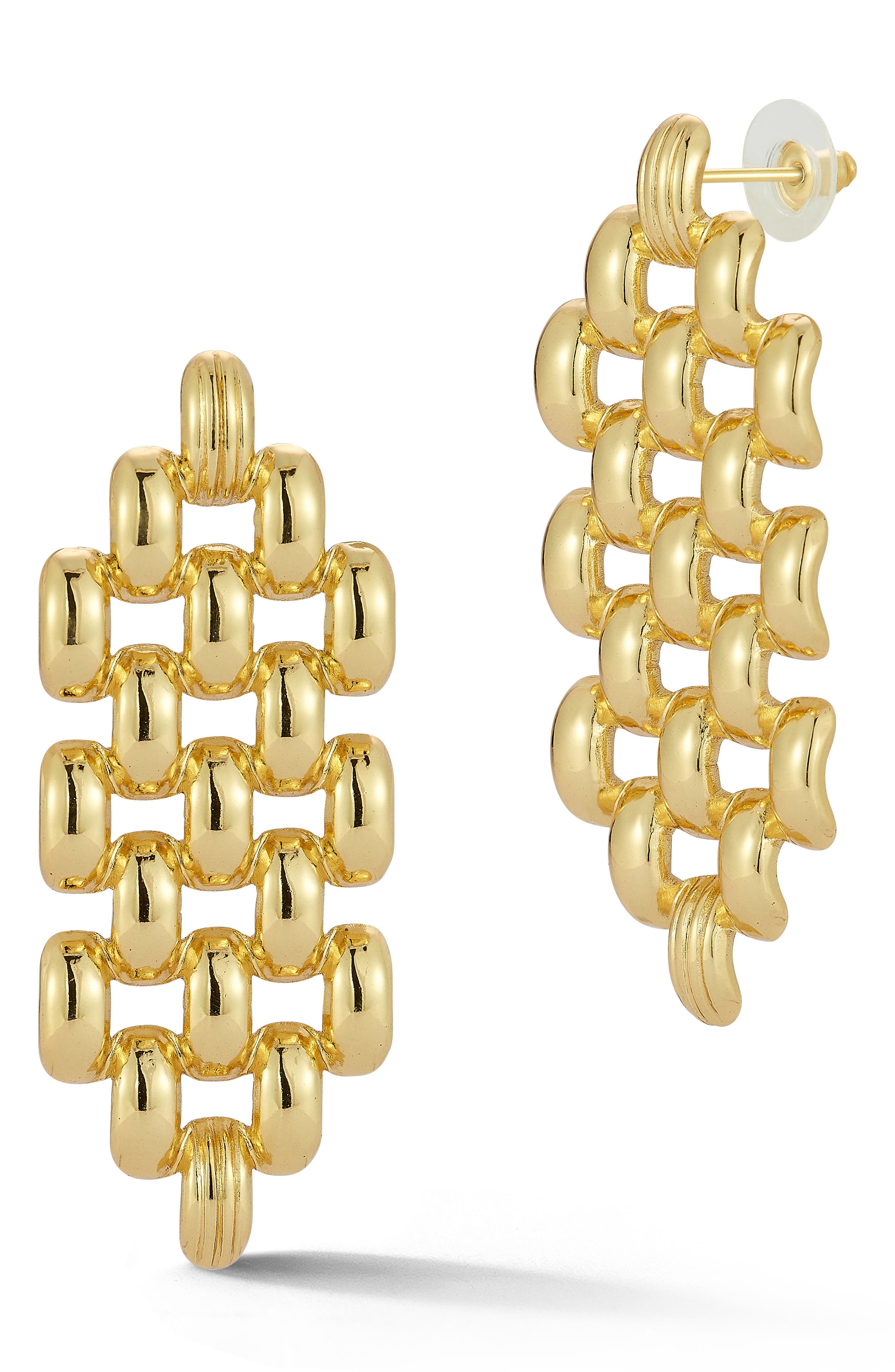 SPHERA MILANO Chain Link Chandelier Earrings