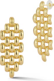 SPHERA MILANO Chain Link Chandelier Earrings