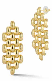 SPHERA MILANO Chain Link Chandelier Earrings