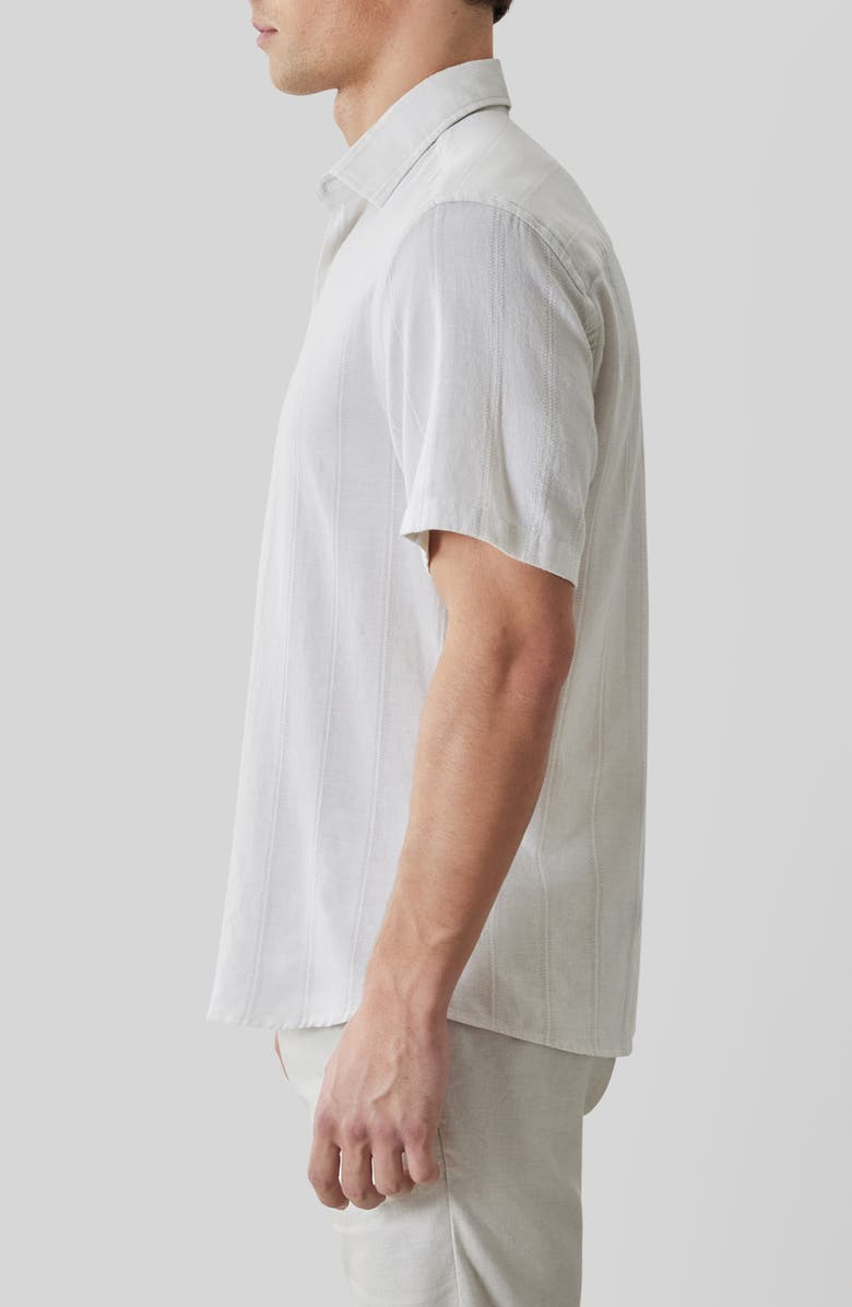 Robert Barakett Satoru Short Sleeve Button-Up Shirt, Alternate, color, String