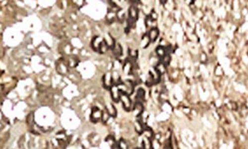 Karen Kane Sequin Open Front Jacket In Gold