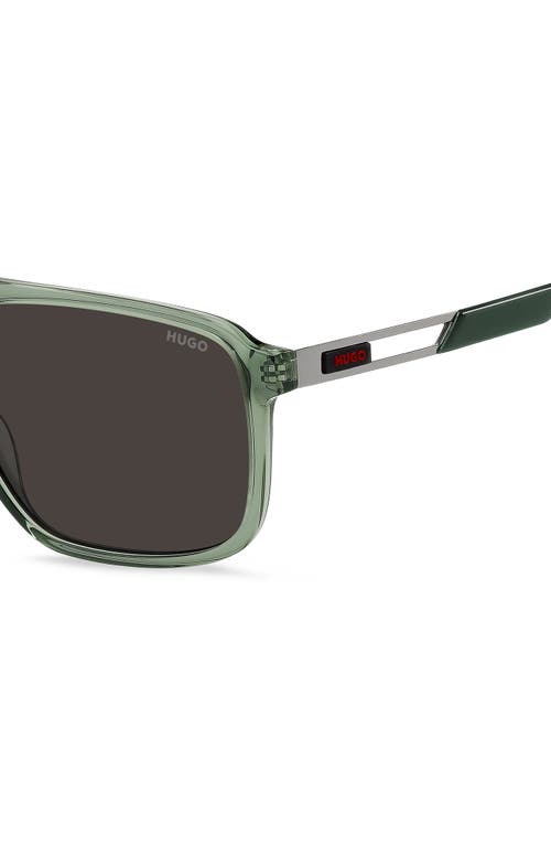 Hugo Boss Boss 58mm Navigator Sunglasses In Green