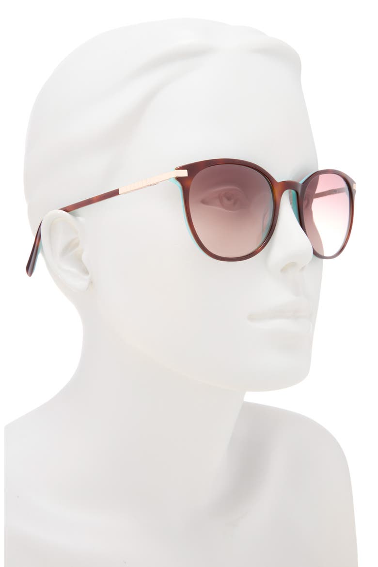 53mm Round Sunglasses, Alternate, color, TORTOISE