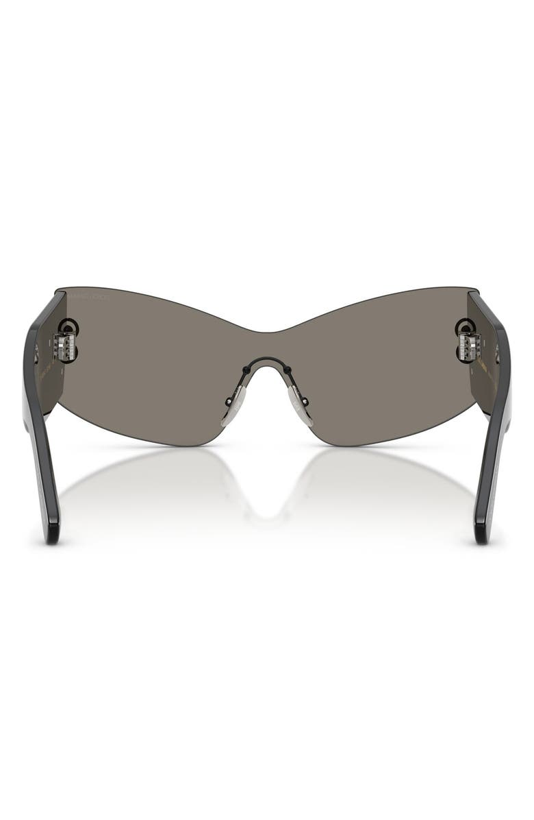 Dolce&Gabbana 142mm Cat Eye Sunglasses, Alternate, color, Black / Light Grey Silver