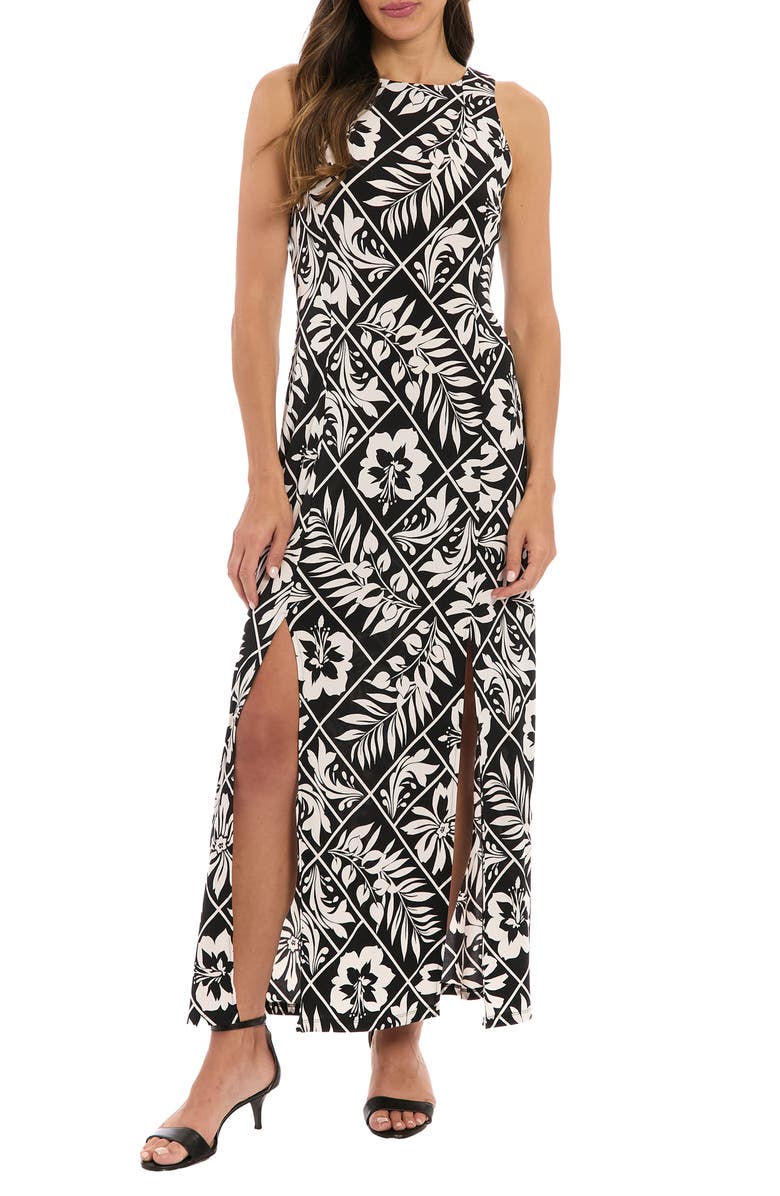 London Times Car Wash Maxi Dress, Main, color, 