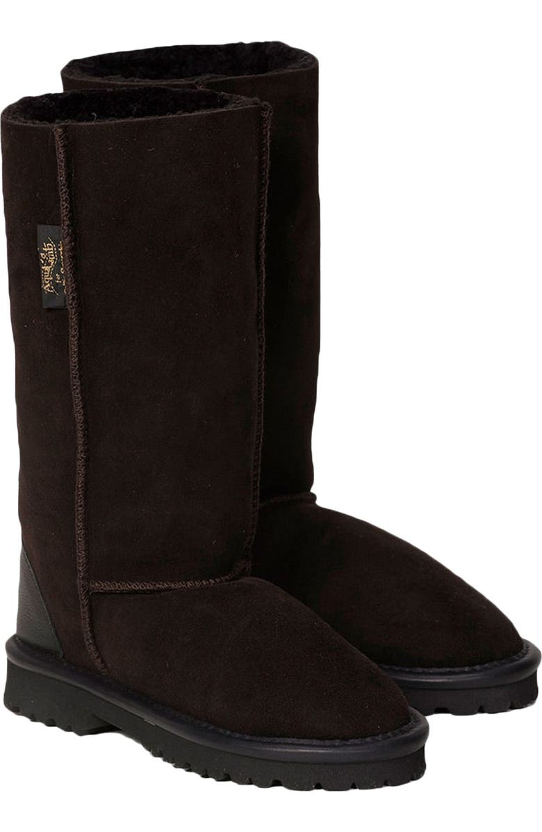 Celtic
Co. Aqualamb Shearling Calf Boots, Main, color, Darkest Brown