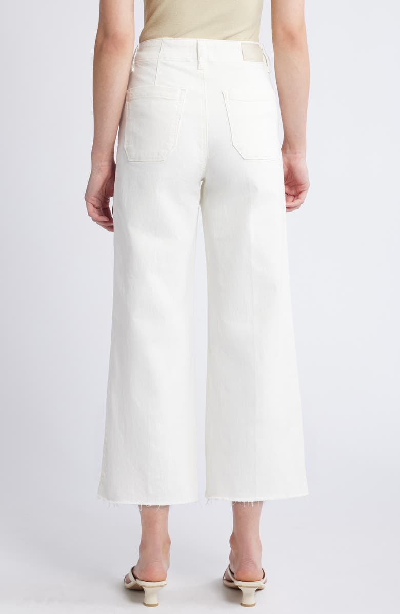 PAIGE Anessa High Waist Wide Leg Jeans, Alternate, color, Tonal Ecru