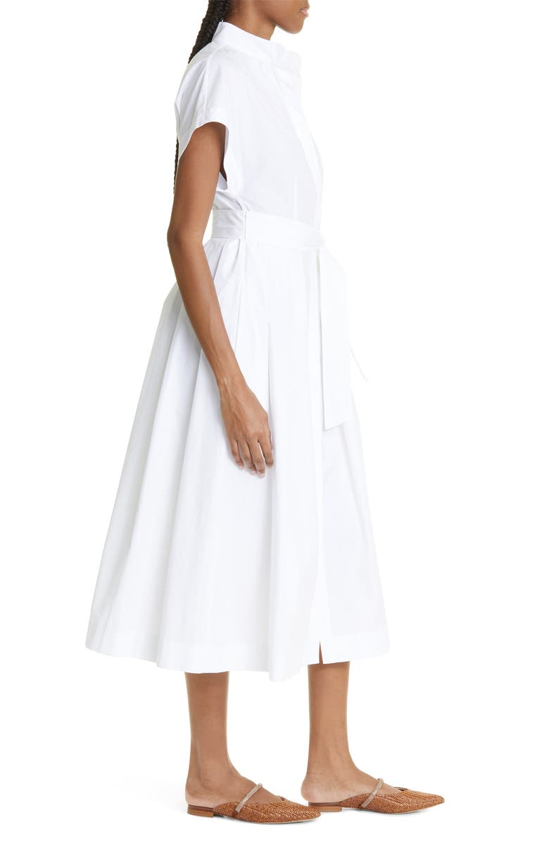 Eleventy Belted Cotton Poplin Shirtdress, Alternate, color, 