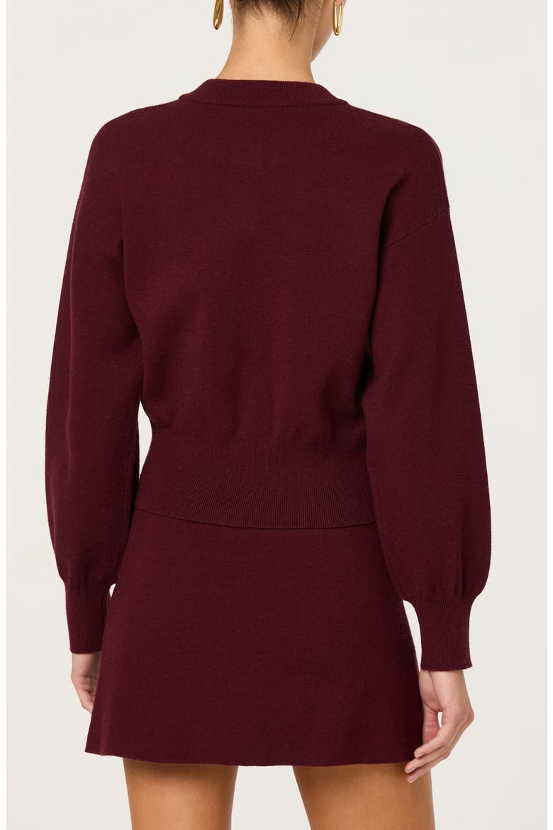 Aryn Cardigan, Alternate, color, WINE