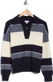 Reiss Simmy Stripe Wool & Cashmere Sweater