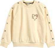 smALLSAINTS by ALLSAINTS Kids' Peace Logo Popper Sweatshirt
