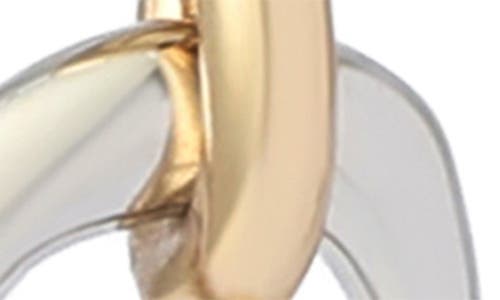 Robert Lee Morris Linear Link Earrings In Metallic
