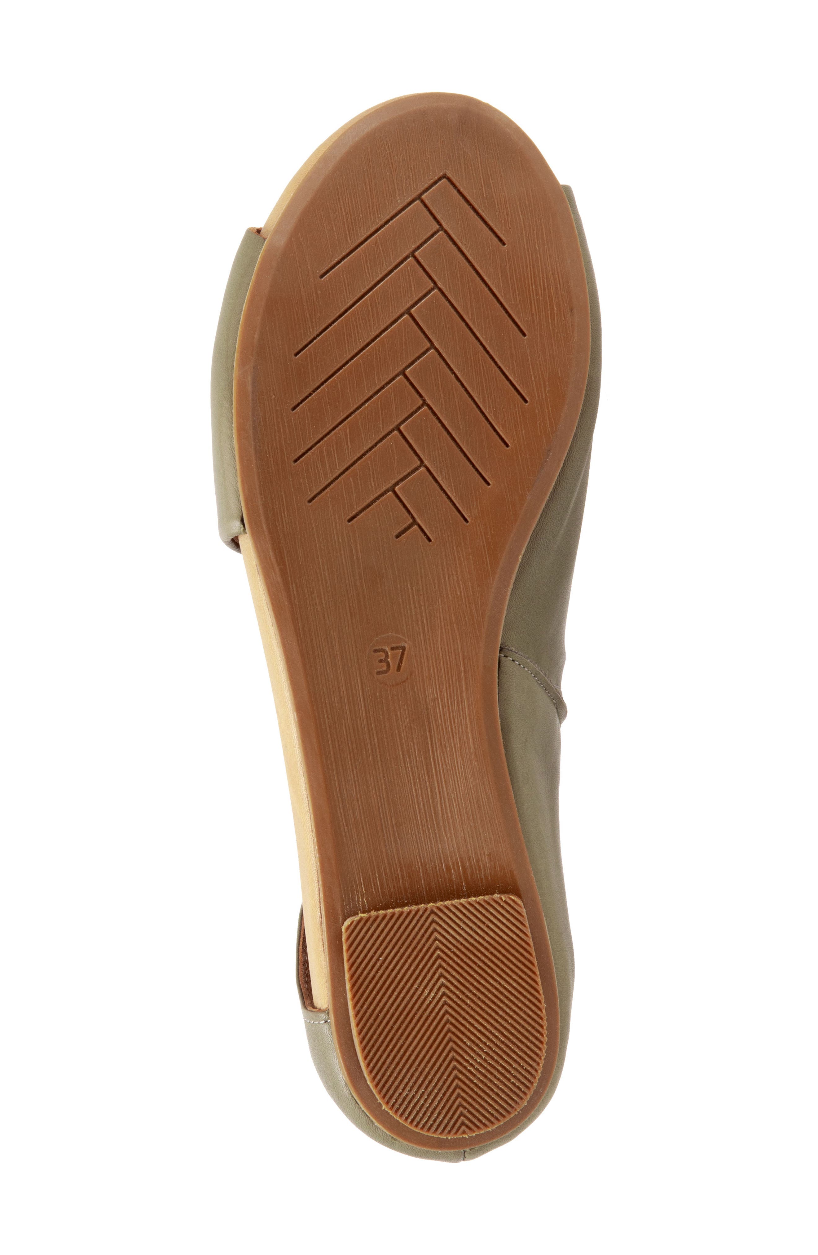 Bueno Kale Flat Sandal, Alternate, color, Sage Leather