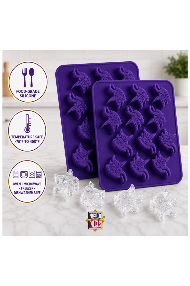 Minnesota Vikings Ice Cube Tray, Alternate, color, Multicolor