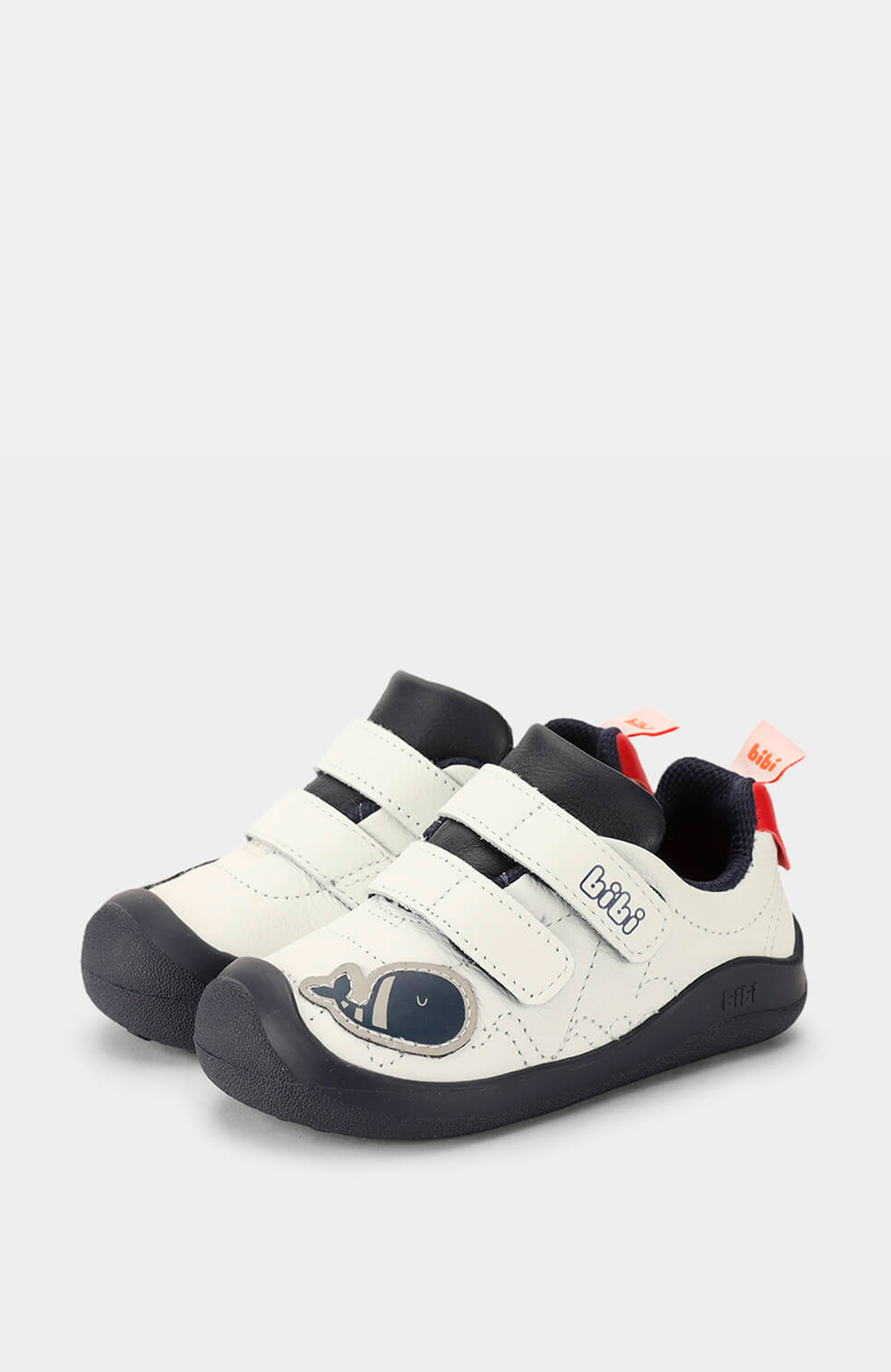Baby Fisioflex First Walker Shoe, Alternate, color, White Navy