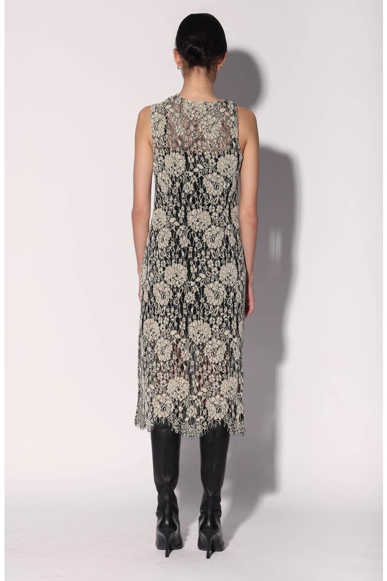 Deana Dress, Alternate, color, Ivory / Black