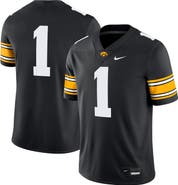 Nike Men's Nike #1 Black Iowa Hawkeyes Game Jersey