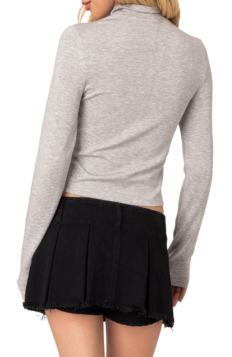 EDIKTED Tessa Zip Front Jersey Jacket, Alternate, color, 