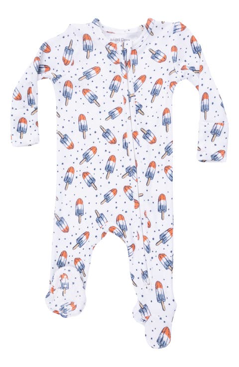 Popsicle Print Two-Way Zip Footie (Baby)