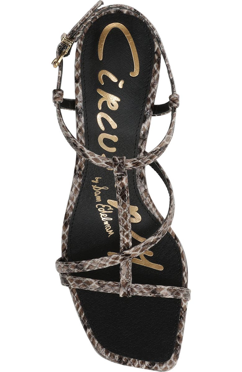 Circus NY by Sam Edelman Jaida Snakeskin Embossed Strappy Sandal, Alternate, color, Taupe Multi