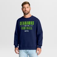 FANATICS Men's Fanatics College Navy Seattle Seahawks Powerful Throw Legacy Pullover Sweatshirt