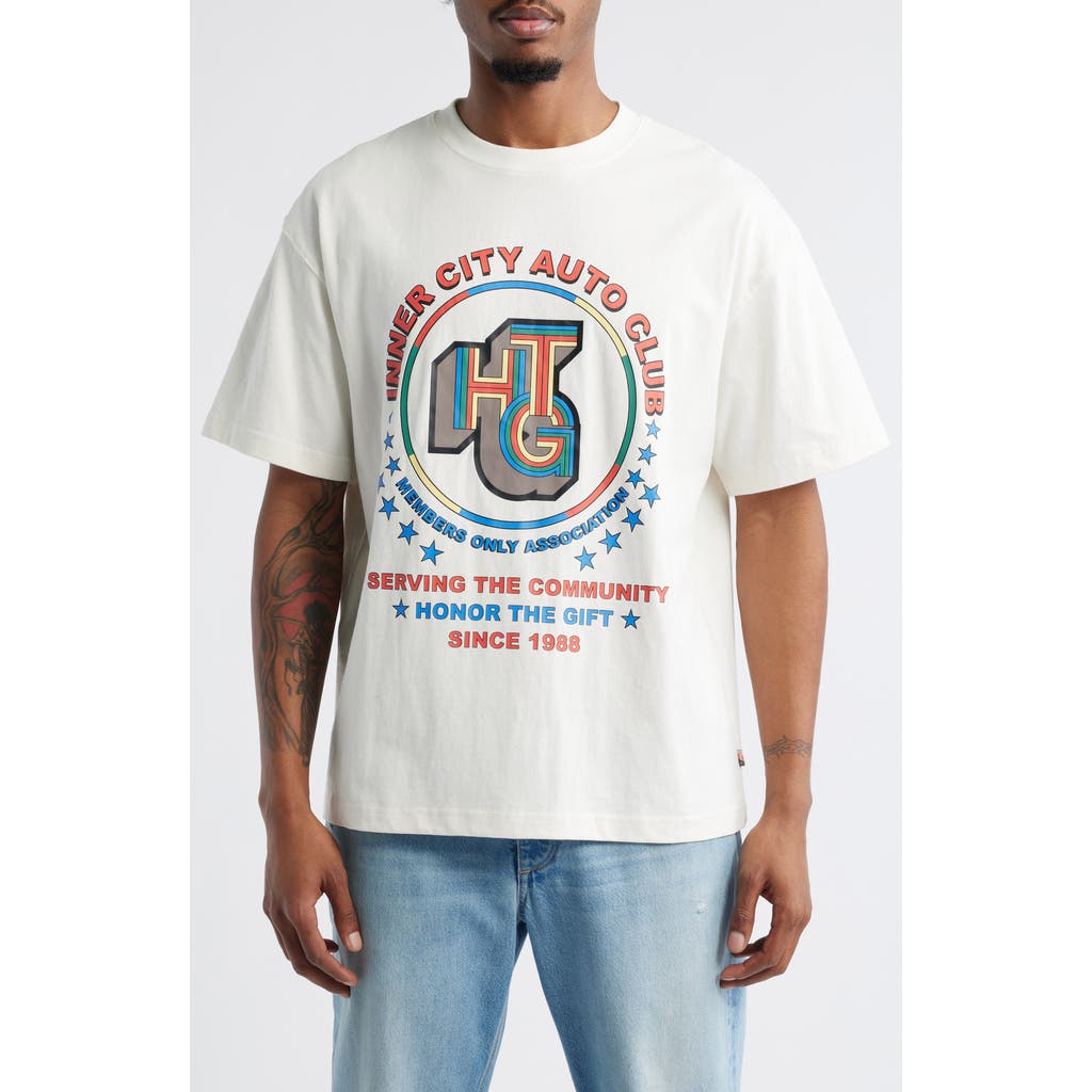 HONOR THE GIFT Auto Association Graphic T-Shirt in Bone  product
