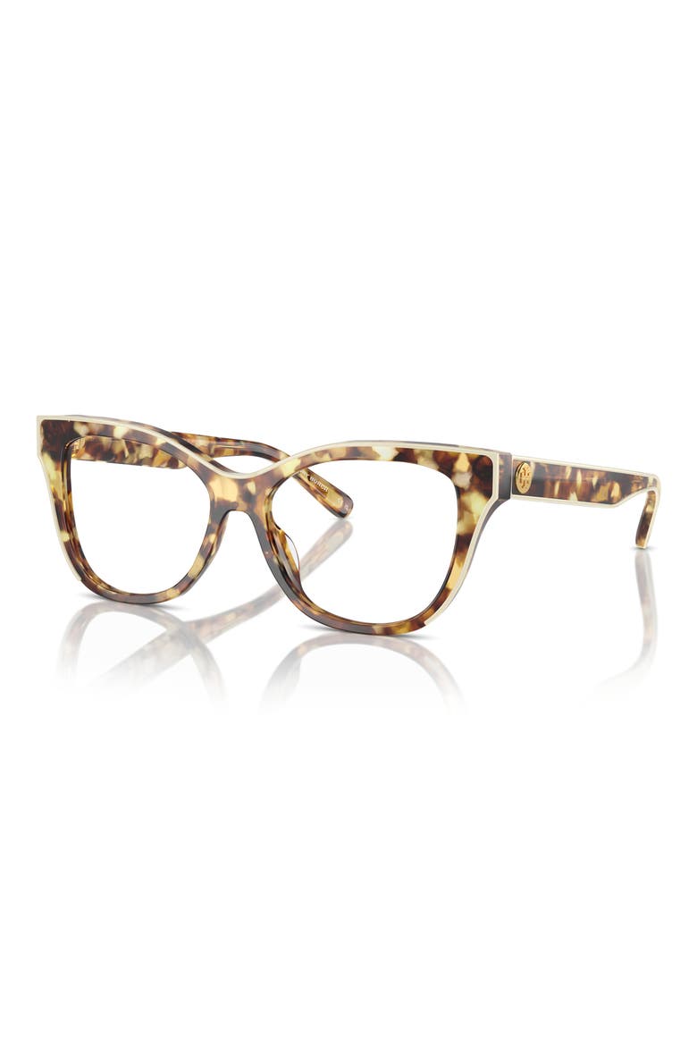 51mm Cat Eye Optical Glasses, Alternate, color, TORTOISE / IVORY