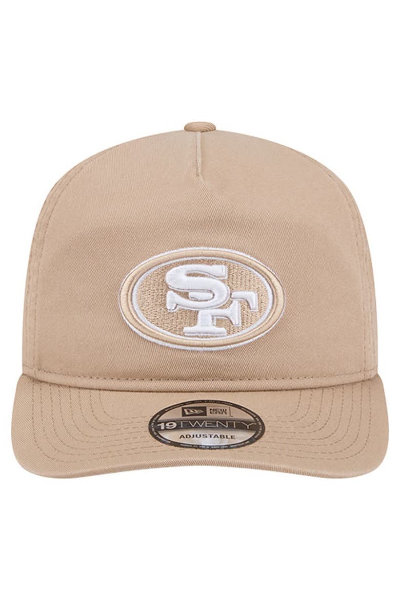 Men's New Era Tan San Francisco 49ers 19TWENTY Adjustable Hat, Alternate, color, Tan
