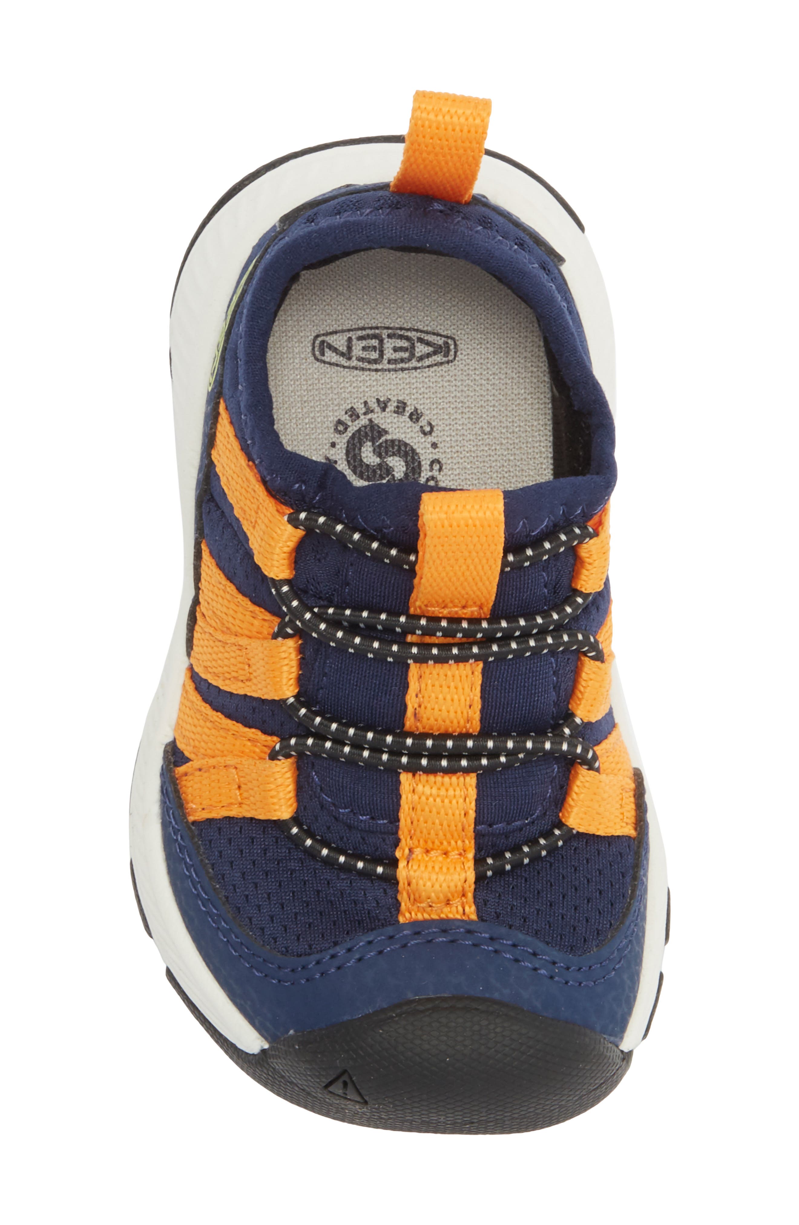 KEEN Kids' Motozoa Sneaker, Alternate, color, Naval Academy/ Bright Marigold