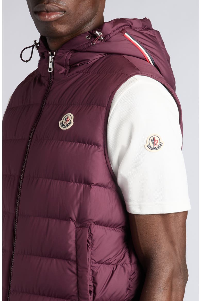 Marseillan Hooded Down Puffer Vest, Alternate, color, CATAWBA GRAPE