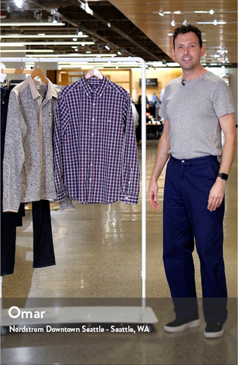 Classic Fit Plaid Cotton Button-Down Shirt, sales video thumbnail