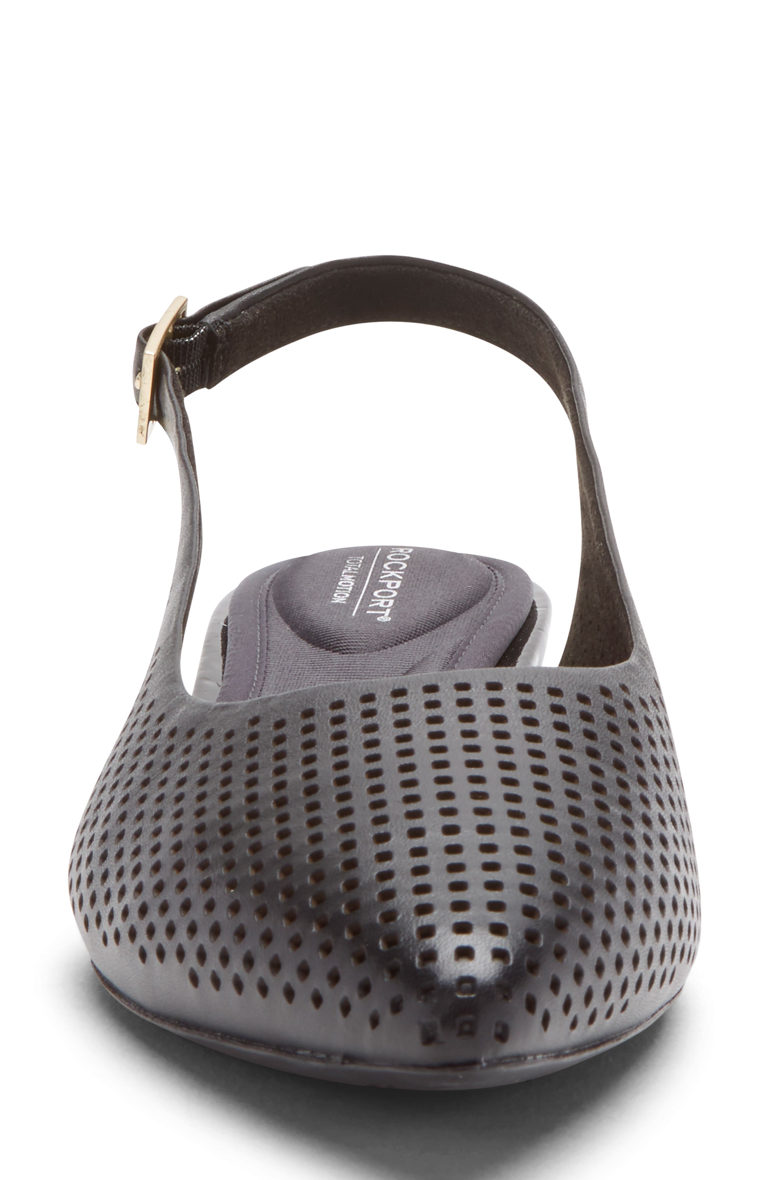 Rockport Adelyn Perforated Slingback Flat, Alternate, color, 
