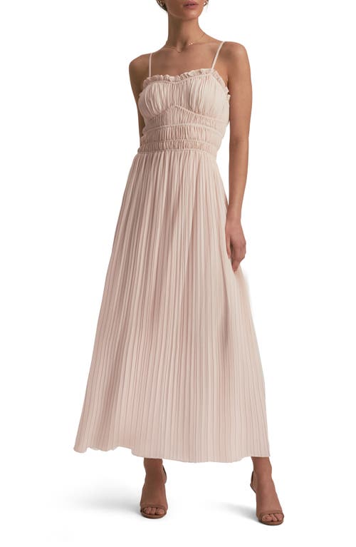 Favorite Daughter The Best Dressed Guest Pleated Maxi Dress In Neutral