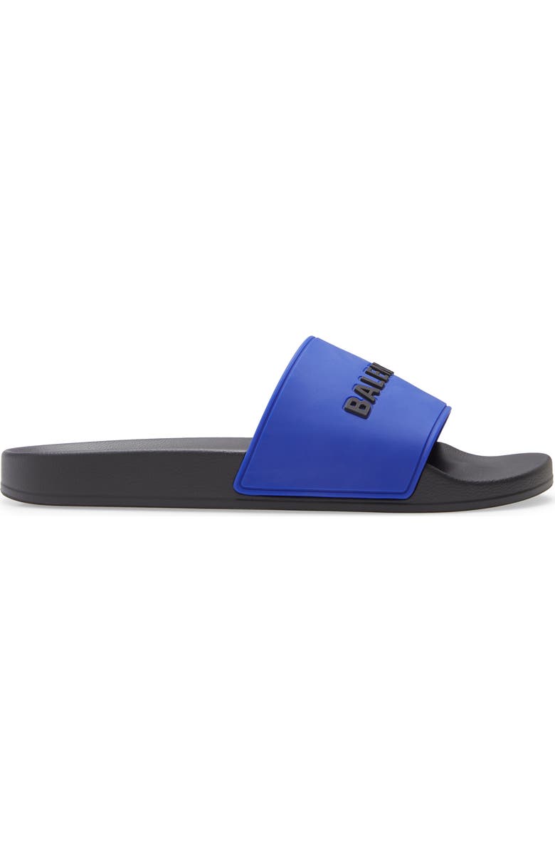 Balenciaga Logo Pool Slide, Alternate, color,
