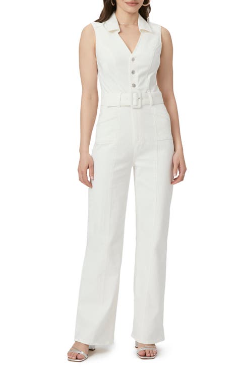 Sasha Belted Denim Jumpsuit