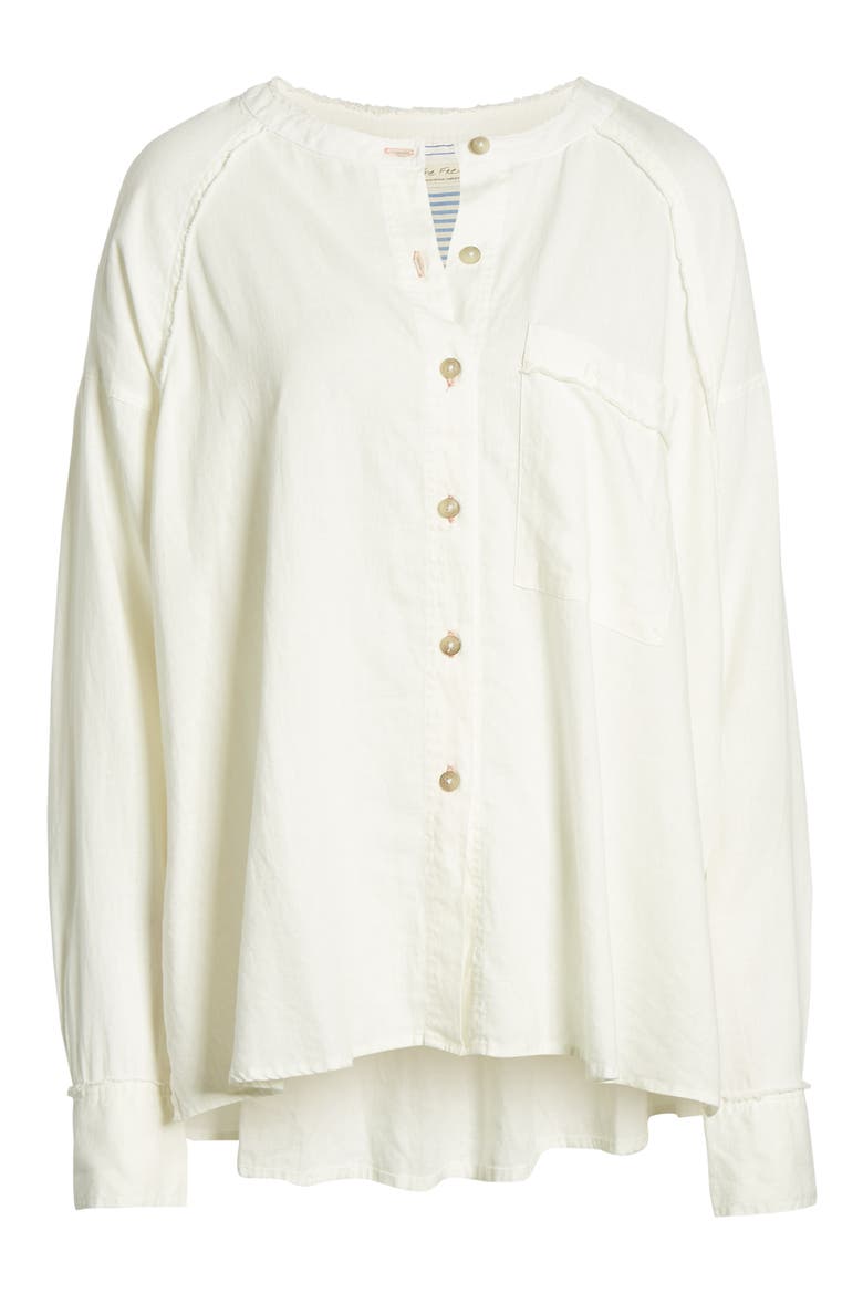 Keep it Simple Button Blouse, Alternate, color, WHITE