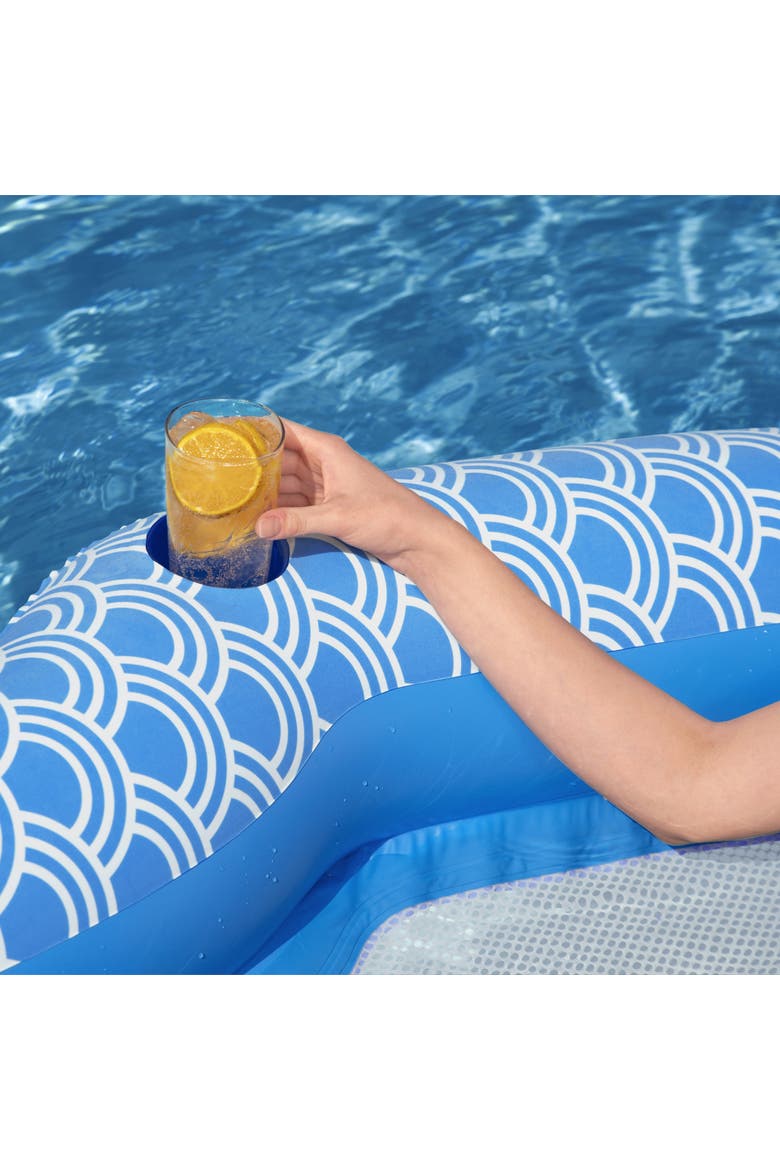 Comfort Plush Inflatable Lounge, Alternate, color, Blue